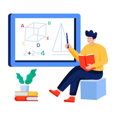 Matematik öğrenmenin yaratıcı tasarım çizimi