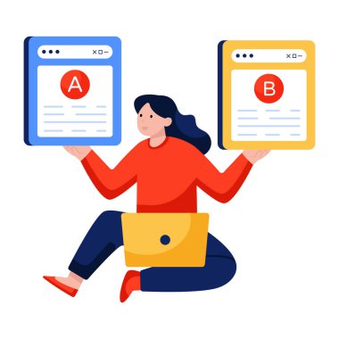 A / b testinin vektör tasarımı