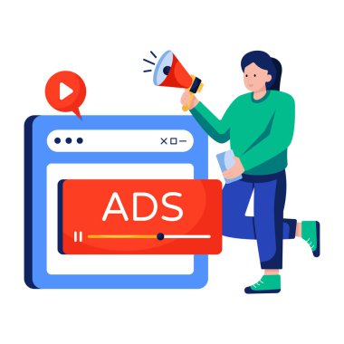 Reklam sitesinin mükemmel tasarım çizimi