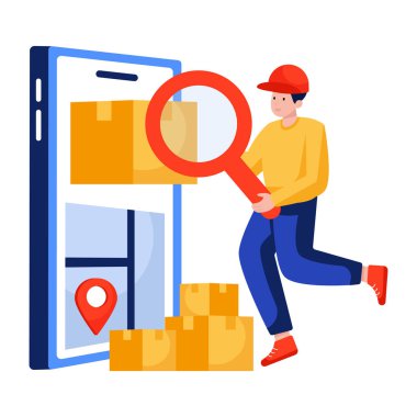 Arama paketinin mükemmel tasarım çizimi