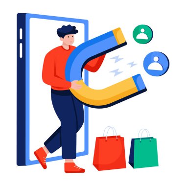 Çekici müşterilerin mükemmel tasarım çizimi