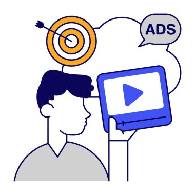 Beyaz arkaplanda A / B testinin vektör tasarımı izole edildi