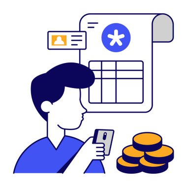 Tıp faturasının moda tasarım simgesi