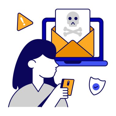 E- posta hacklemenin eşsiz tasarım simgesi