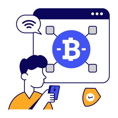 Bitcoin 'in bir simge tasarımı