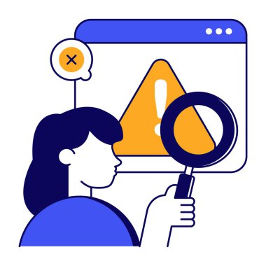 Arama web hatasının modern tasarım simgesi