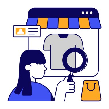 Arama ürününün bir simge tasarımı