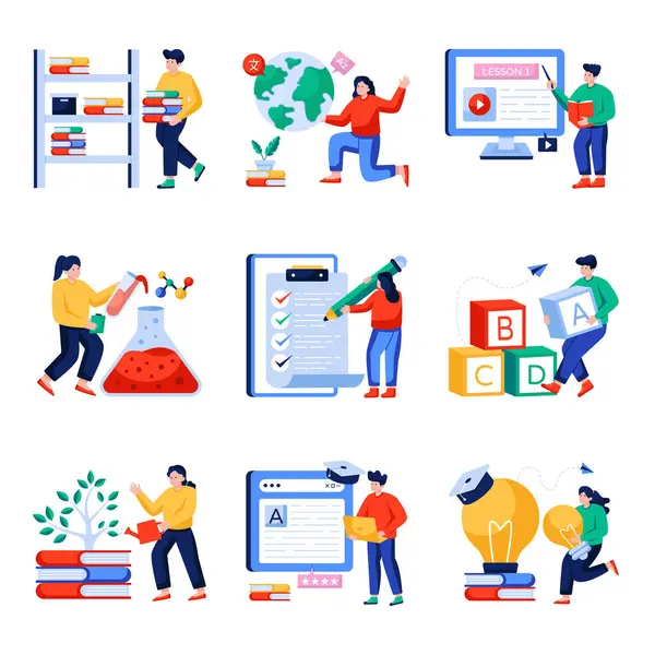 Düz Çizimler Öğrenme Seti