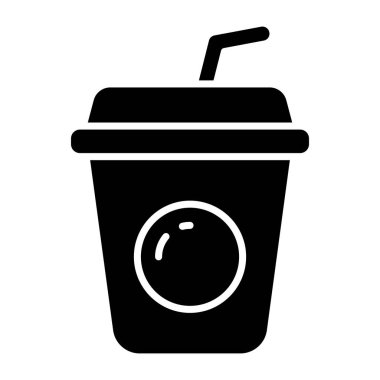 Düzenlenebilir bir paket içecek tasarımı simgesi