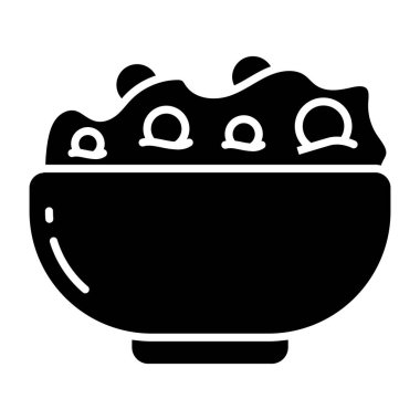 Gıda kase simgesi modada