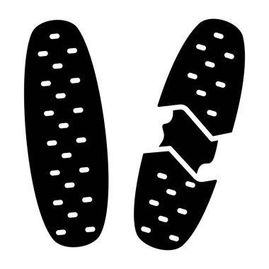 Trendy design icon of baguette