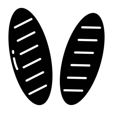 Trendy design icon of baguette