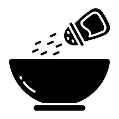 Tuz serpmenin son moda vektör tasarımı