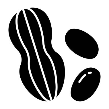 Modern design icon of peanut