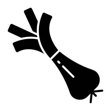 Modern tasarım yeşil sarımsak ikonu