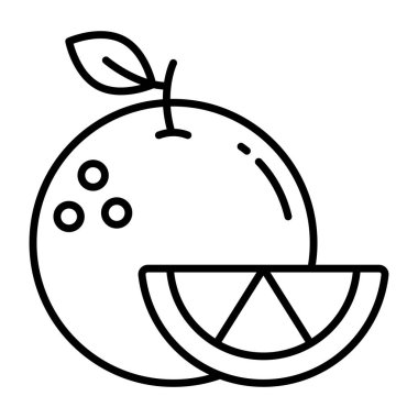 Modern design icon of orange