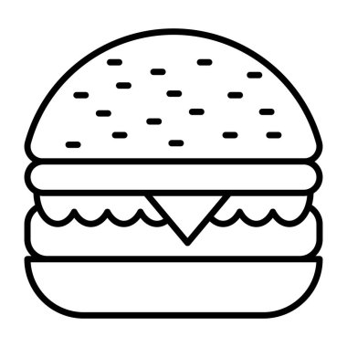 Hamburgerin modern tasarım simgesi