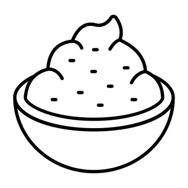 Gıda kase simgesi modada