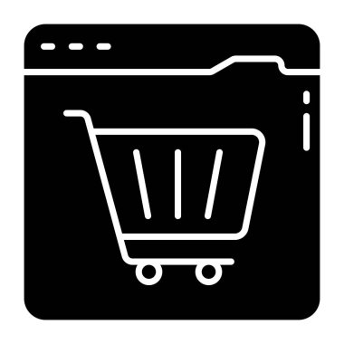 Alışveriş sitesinin eşsiz tasarım simgesi