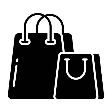 Trendy vector design of shopping bags