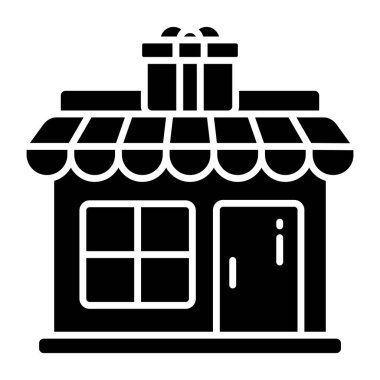 Hediye dükkanının sağlam bir tasarım simgesi