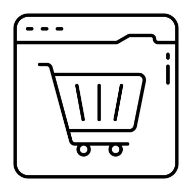 Alışveriş sitesinin eşsiz tasarım simgesi