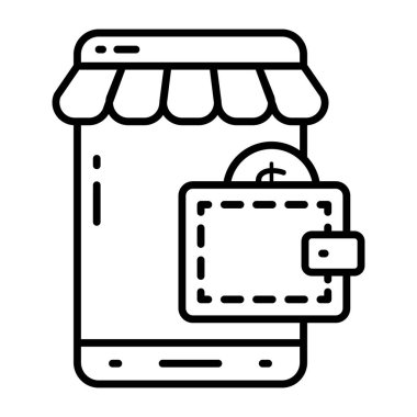 Telefonun içindeki not, cep telefonunun vektör tasarımı