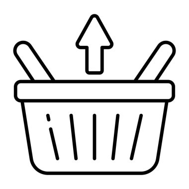 Sepetten kaldırmanın eşsiz bir tasarım simgesi