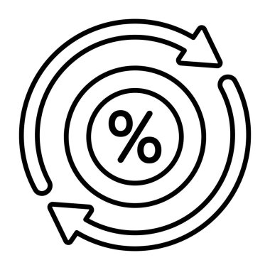 İndirim güncellemesinin mükemmel tasarım simgesi