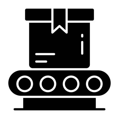 Taşıyıcı bant simgesi, düzenlenebilir vektör