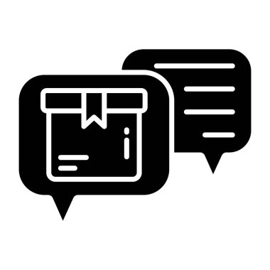 Lojistik sohbetin düzenlenebilir tasarım simgesi