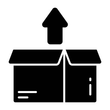 Paketleri açma simgesi tasarımı