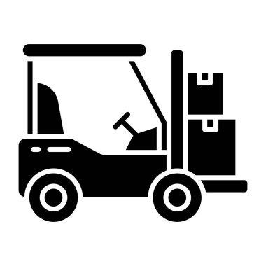 Forklift kamyonunun modern tasarım simgesi