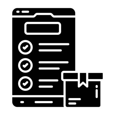 Lojistik listesinin mükemmel tasarım simgesi