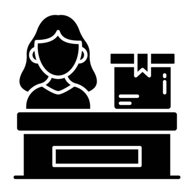 Lojistik resepsiyonun sağlam bir tasarım simgesi