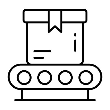 Taşıyıcı bant simgesi, düzenlenebilir vektör