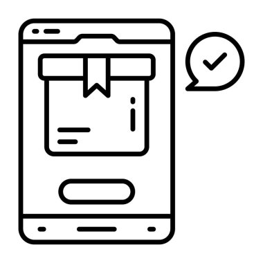 Mobil paketin mükemmel tasarım simgesi