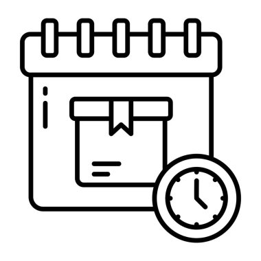 Perfect design icon of parcel schedule
