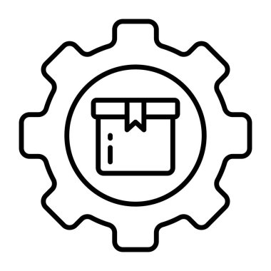 Trendy design icon of parcel management