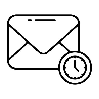 Posta zamanının vektör tasarımı