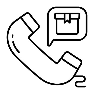 Lojistik çağrının simge tasarımı