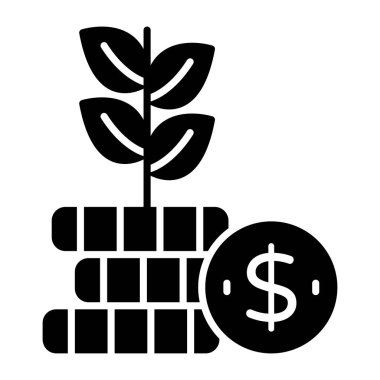 Dolar bitkisinin mükemmel tasarım simgesi.