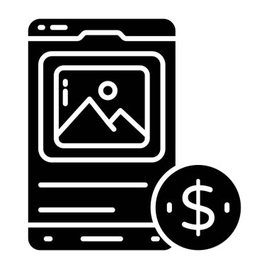 Mobil manzaranın mükemmel tasarım simgesi