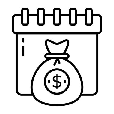 Maaş gününün güzel bir tasarım simgesi