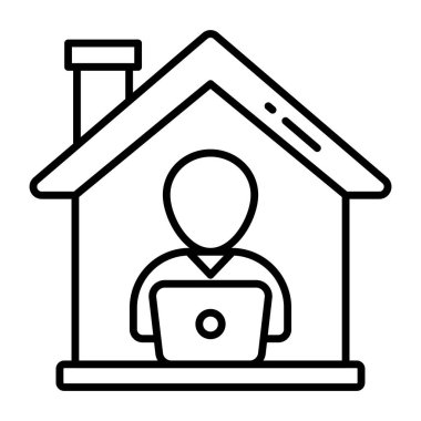 Uzaktan çalışan bir simge tasarımı