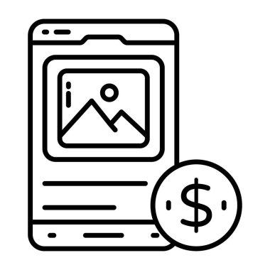 Mobil manzaranın mükemmel tasarım simgesi