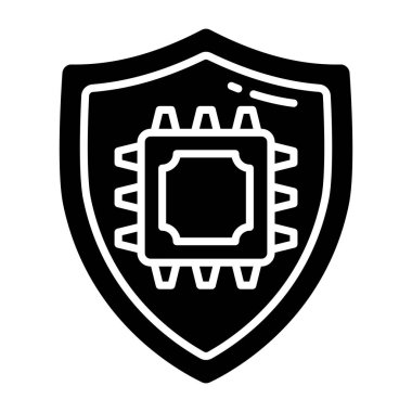 Çip güvenliğinin premium indirme simgesi