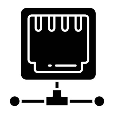 Ethernet portunun mükemmel tasarım simgesi