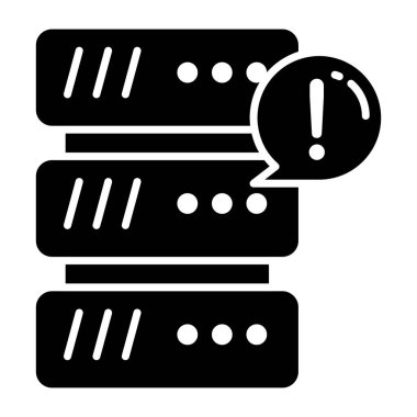 A unique design icon of server error