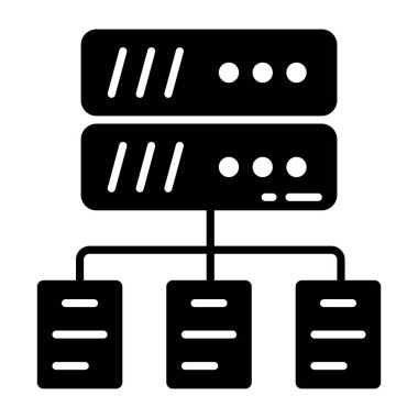Sunucu ağının bir simge tasarımı